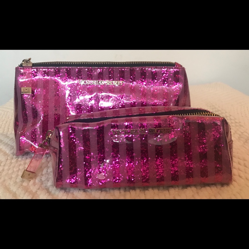 Victoria’s Secret Glitter Cosmetic Bags